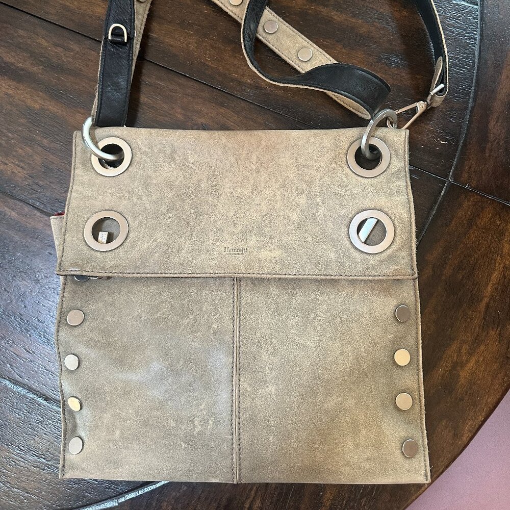 Hammitt Montana Reversible Large Pewter/Black with Brushed Silver Hardware